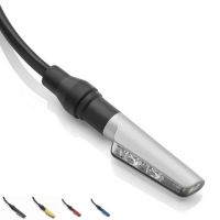 Blinkr pro motocykly: Rizoma CORSA, LED, přední/zadní, stříbrná, E-mark (1ks)